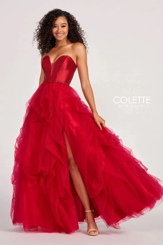 Colette CL2023 Long Formal Prom Pick Up Skirt Ball Gown