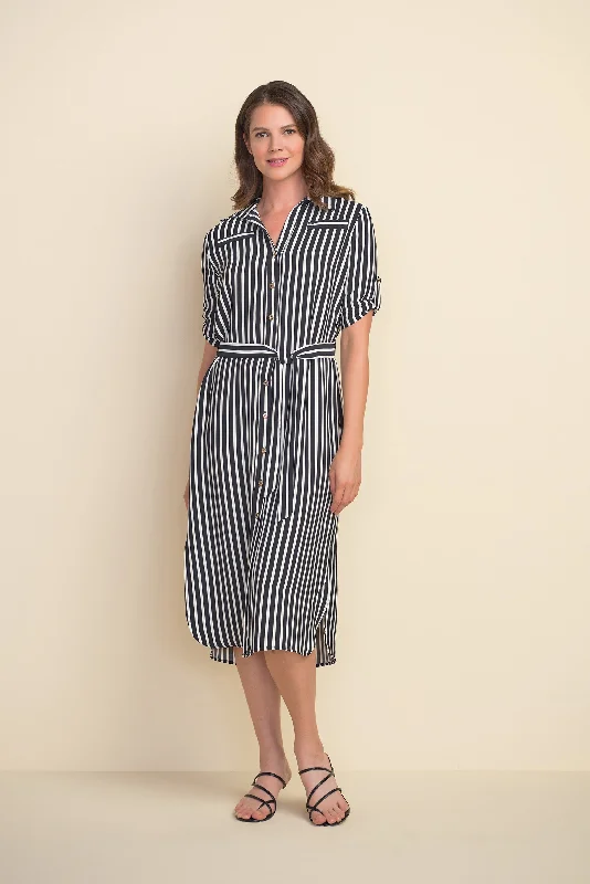 Joseph Ribkoff Classic Stripe Shirt Dress