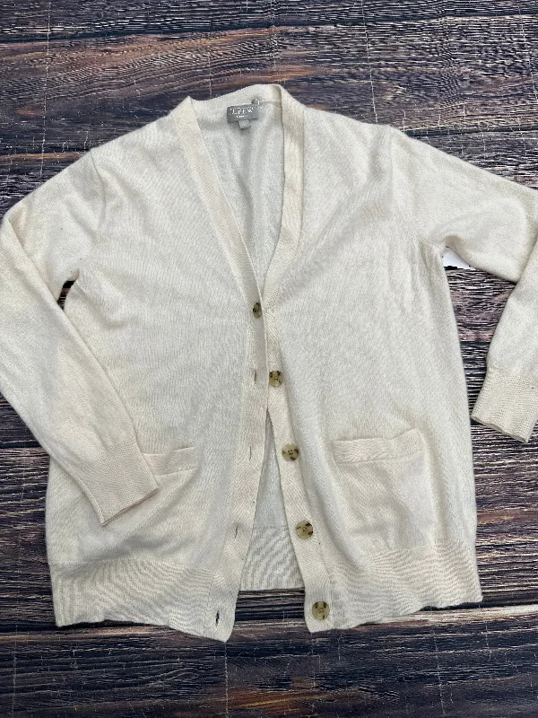 Sweater Cardigan By J. Crew In Cream, Size: M