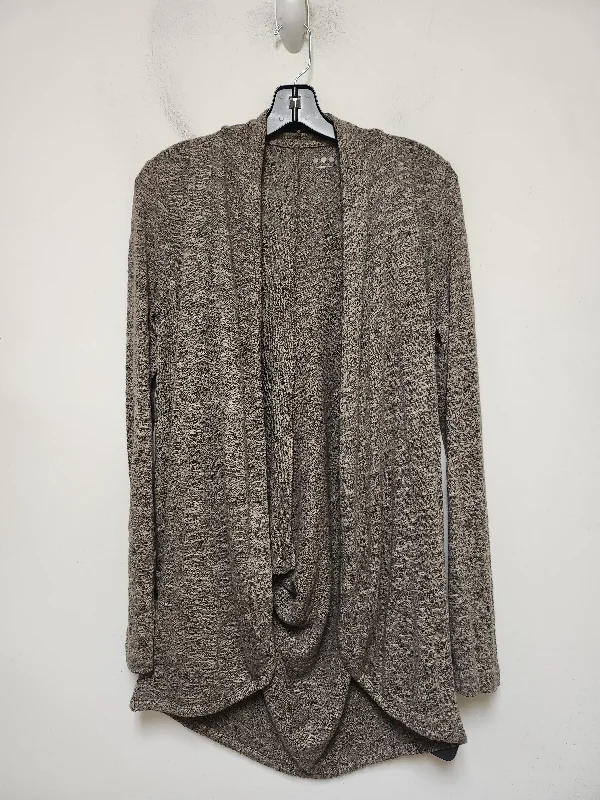 Sweater Cardigan By Three Dots In Tan, Size: S