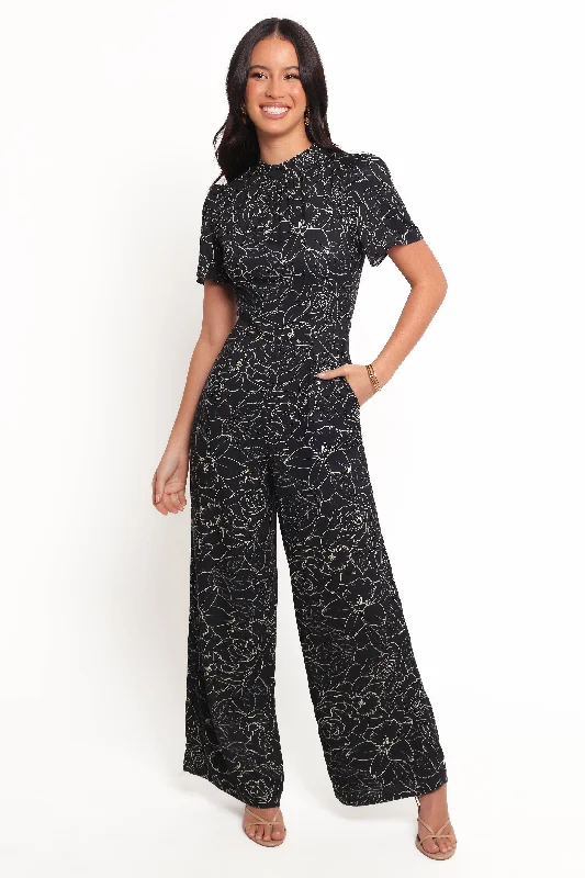 Lemao Jumpsuit - Black White