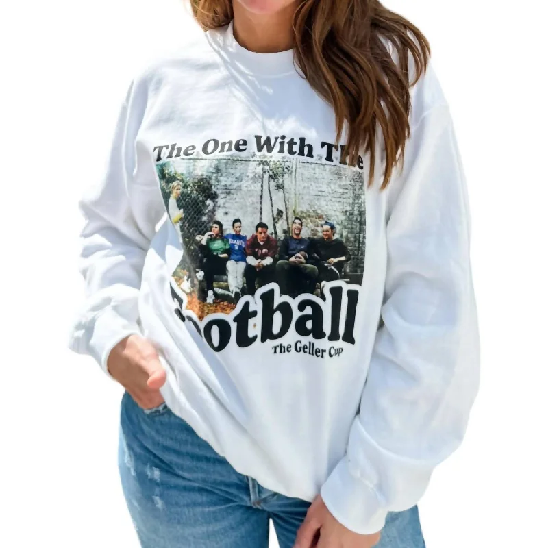 Friends Football Sweatshirt In White