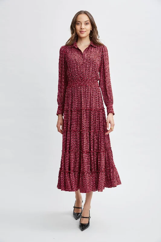 T-Tahari Printed Shirt Dress