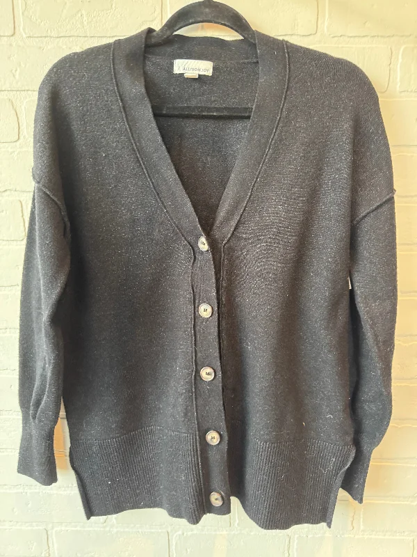 Sweater Cardigan By Allison Joy In Black, Size: S