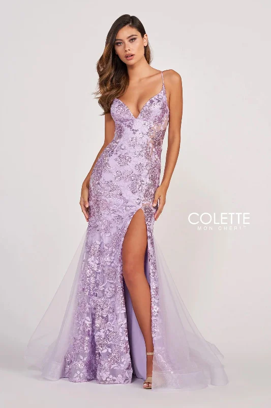 Colette CL2013 Formal Mermaid Long Prom Sequin Dress