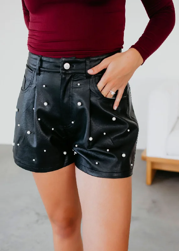 Prim Pearl Embellished Shorts