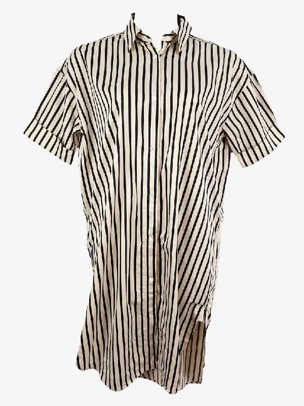 Arket Sandy Stripe Collared Shirt Dress Size 16