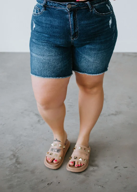 Curvy Brenley Denim Shorts