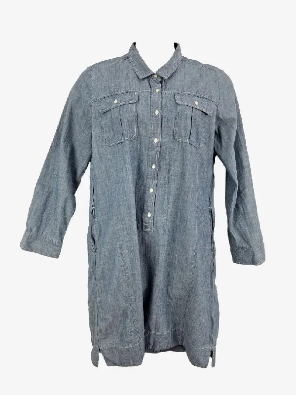 Trenery Chambray Everyday Shirt Dress Size 14