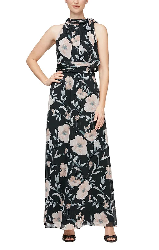 SL Fashions 9171875 Formal Floral Long Dress