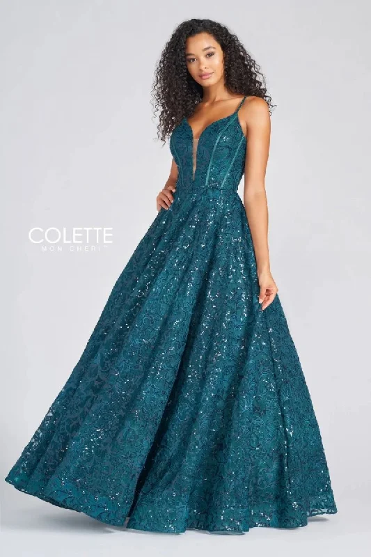 Colette CL12264 Formal Long Sequin Prom Ball Gown