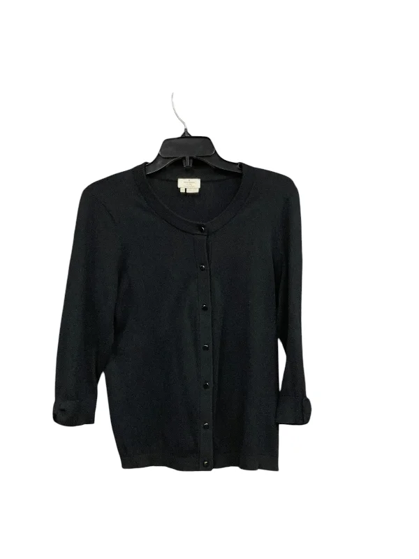 Sweater Cardigan By Kate Spade In Black, Size: M