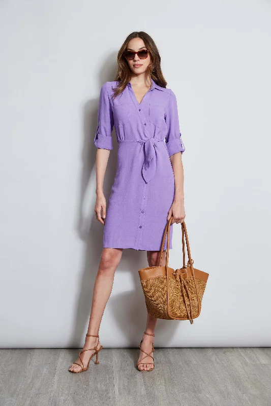 Utility Tie Shirt Dress