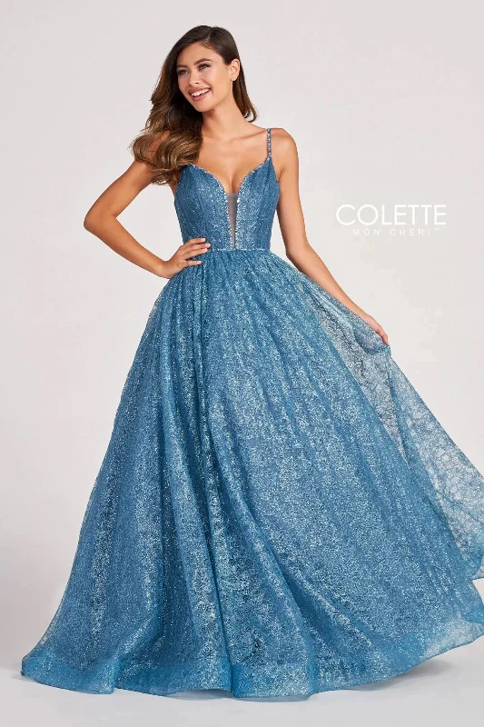 Colette CL2018 Prom Long Glitter Formal Ball Gown