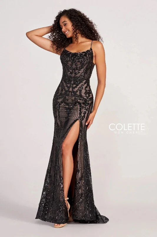 Colette CL2035 Prom Sequin Formal Long Dress