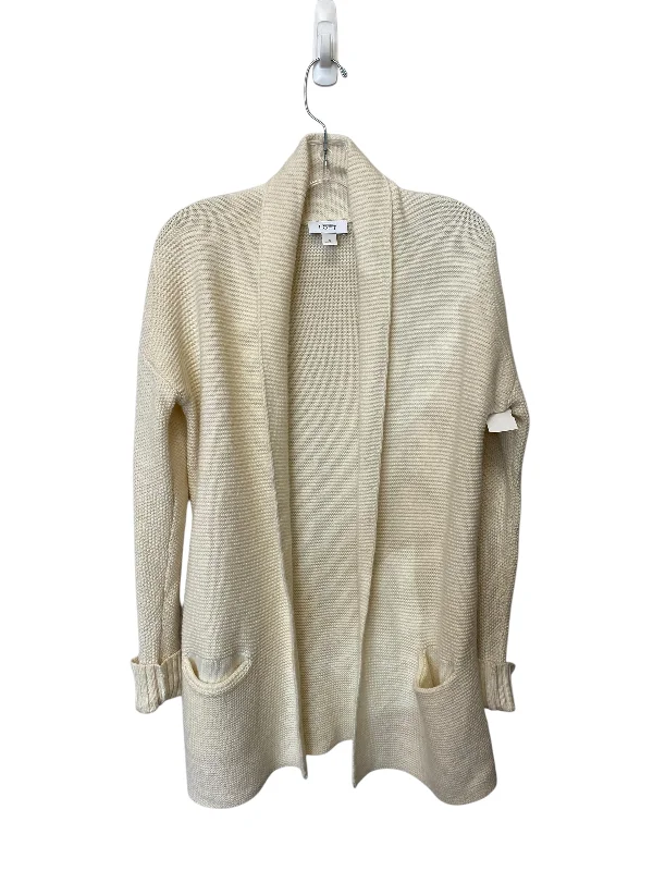 Cardigan By Loft In Cream, Size: S