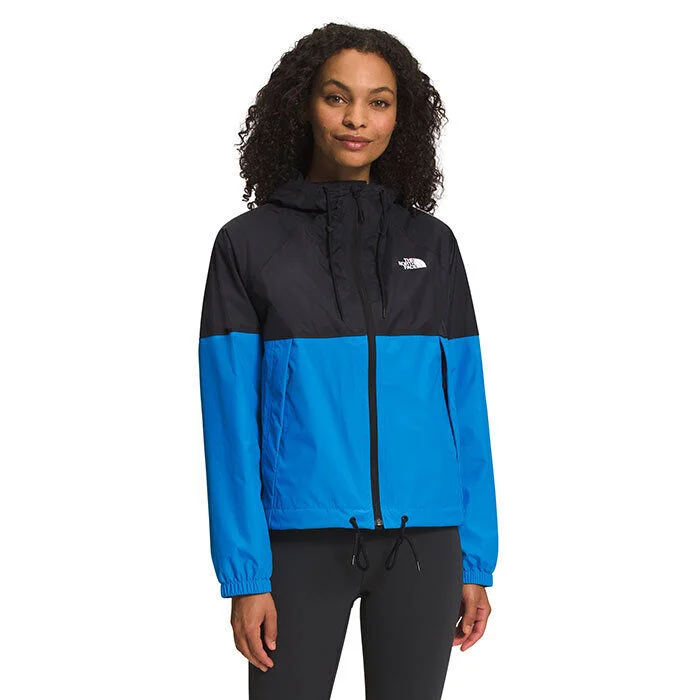 The North Face Antora NF0A7QF1 Women's Blue Black Long Sleeve Rain Jacket SGN134