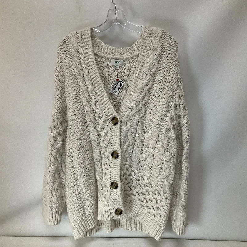 Cardigan By Aerie In Cream, Size: Xl