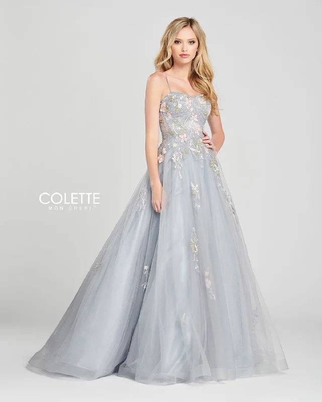 Colette CL12038 Floral Long Formal Prom Dress