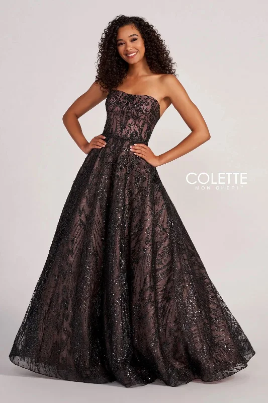 Colette CL2042 Prom Glitter Formal Long Ball Gown