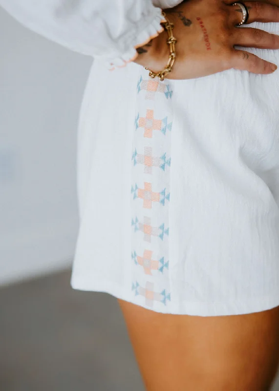 Ray Embroidered Shorts