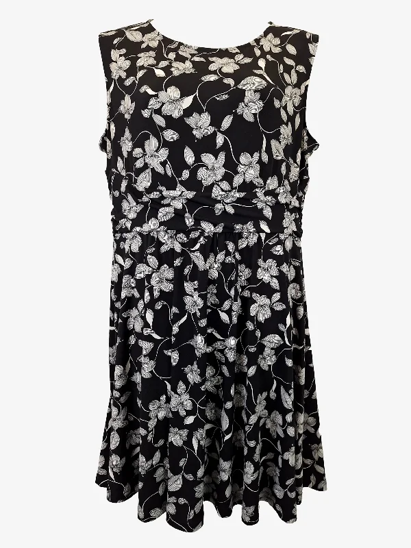 Jacqui.E Classy Fine Line Floral Dress Size XL