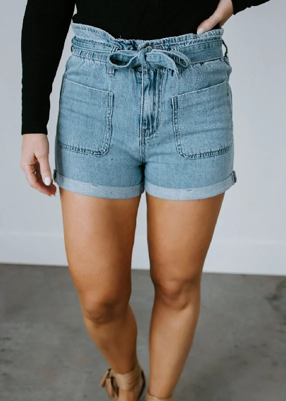 Shelly KanCan Paperbag Mom Shorts