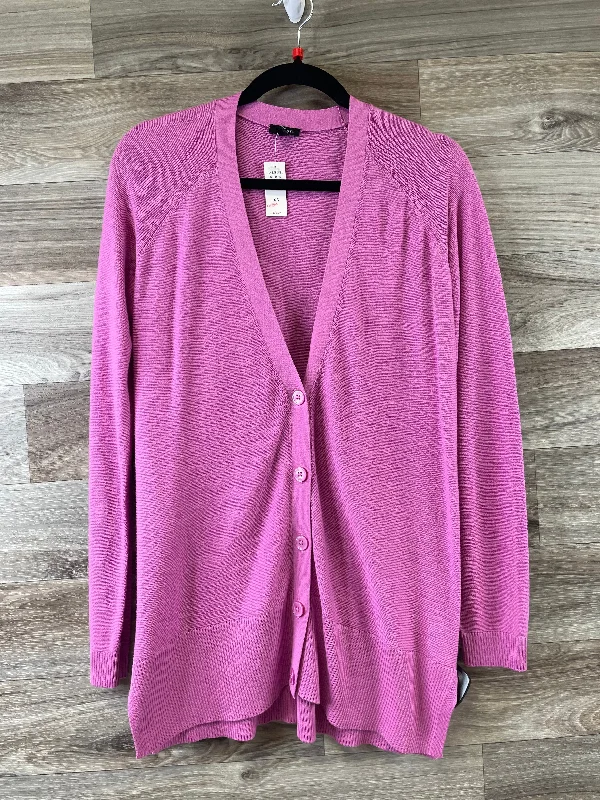 Cardigan By Talbots In Purple, Size: Xs