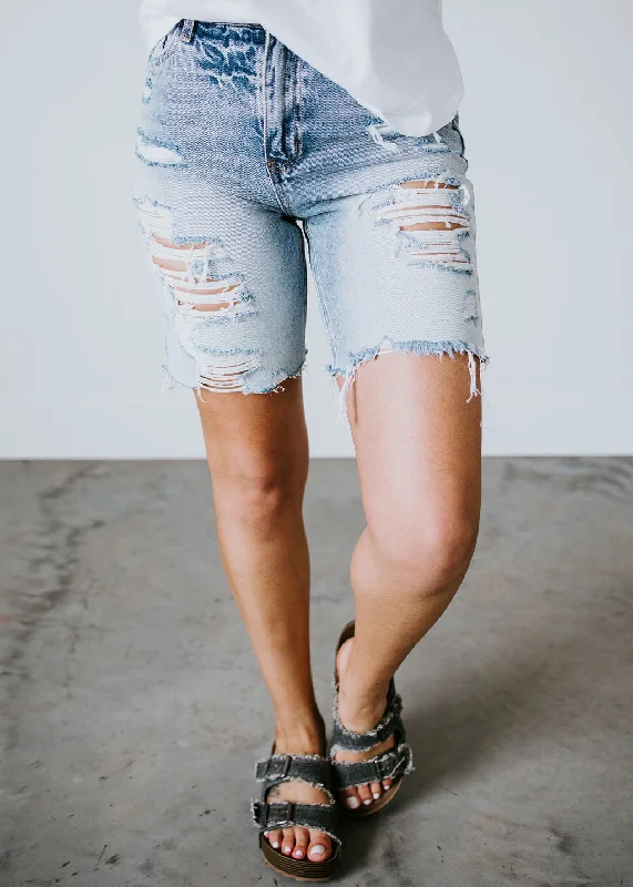 Morgan Distressed Bermuda Shorts