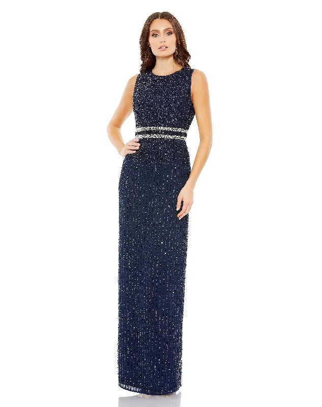 Midnight 0 Mac Duggal 93603 Mother of the Bride Long Gown Sale