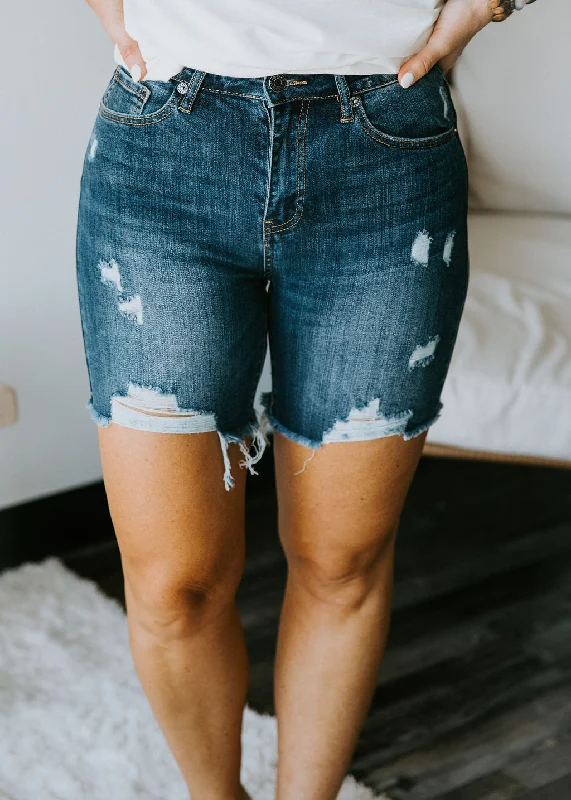 Mallori Distressed Shorts