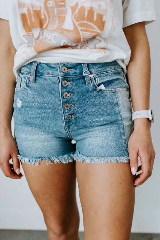 Tina KanCan Frayed Hem Shorts