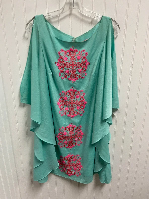 Dress Designer By Lilly Pulitzer In Teal, Size: M