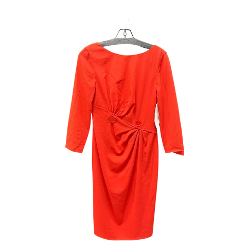 Dress Designer By Versace In Red, Size: 14tall