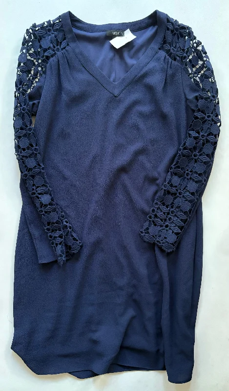 Dress Work By Msk In Blue, Size: M