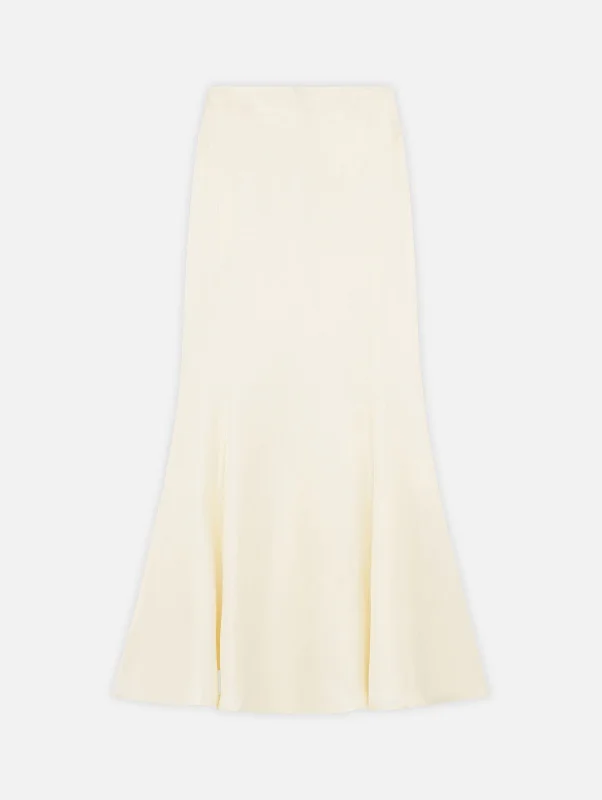 Dalupiri Silk Skirt in Ivory