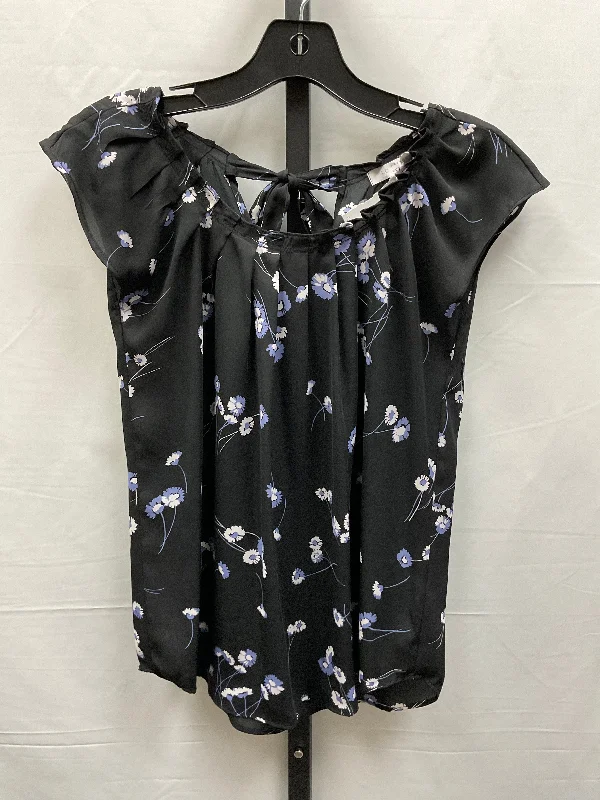 Floral Print Top Short Sleeve Lc Lauren Conrad, Size Xs