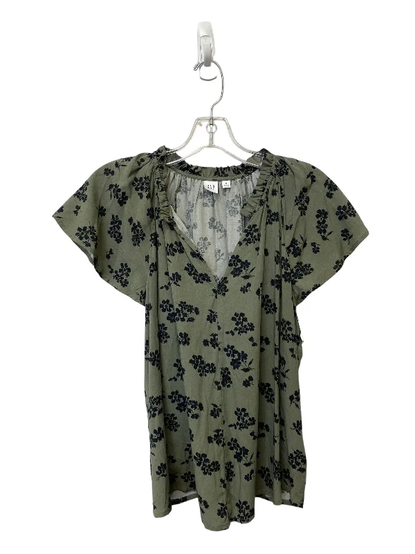 Green Top Short Sleeve Gap, Size M