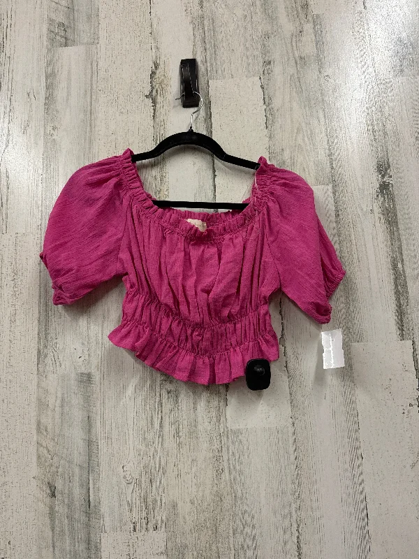 Pink Top Short Sleeve Basic Altard State, Size S