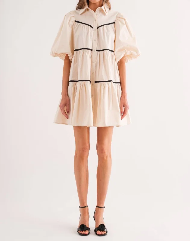 Lena Shirt Dress In Natural