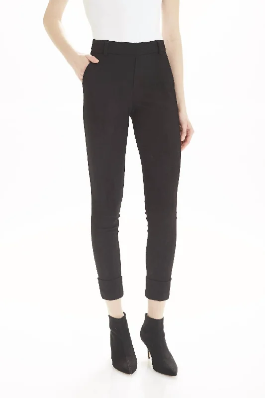 Chester Cuff Trouser In Black