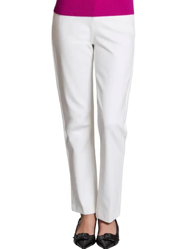 Maddie Ponte Pants In Ivory