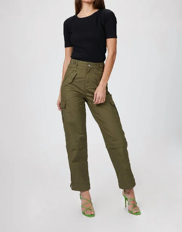 Military Trousers In Army Green