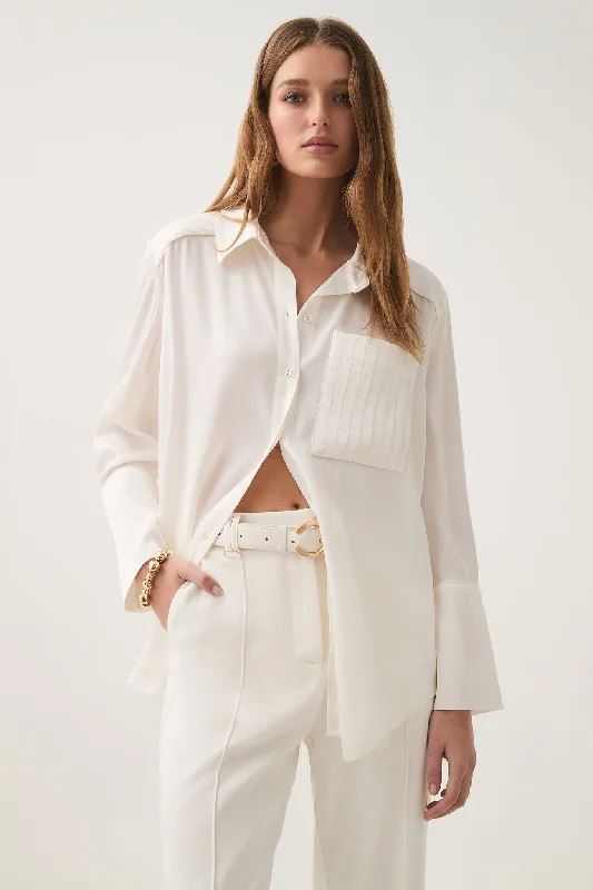 Audrey Pleat Pocket Shirt