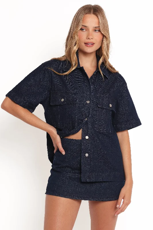 Della Denim Shirt - Raw Denim