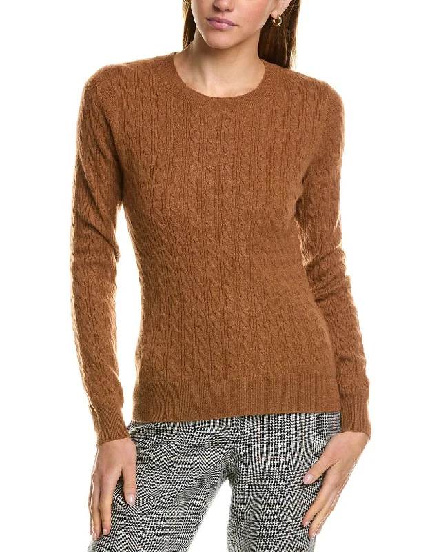 InCashmere Cable Cashmere Sweater