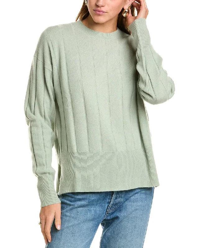 Sophie Rue Crewneck Ribbed Wool & Cashmere-Blend Sweater