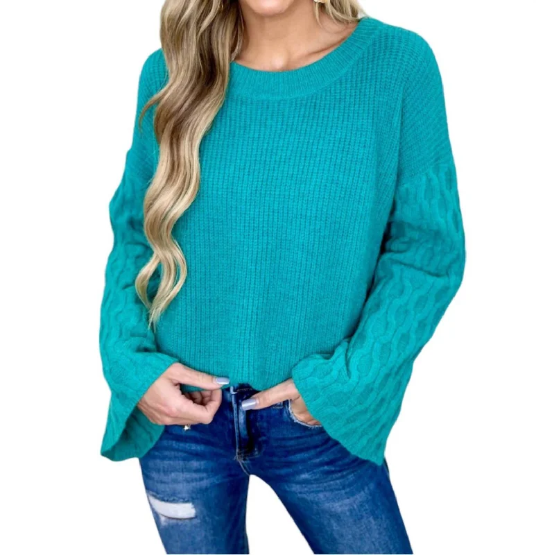 Spare Your Feelings Sweater In Green