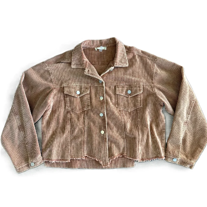 Top Long Sleeve By Alter’d State In Brown, Size: M