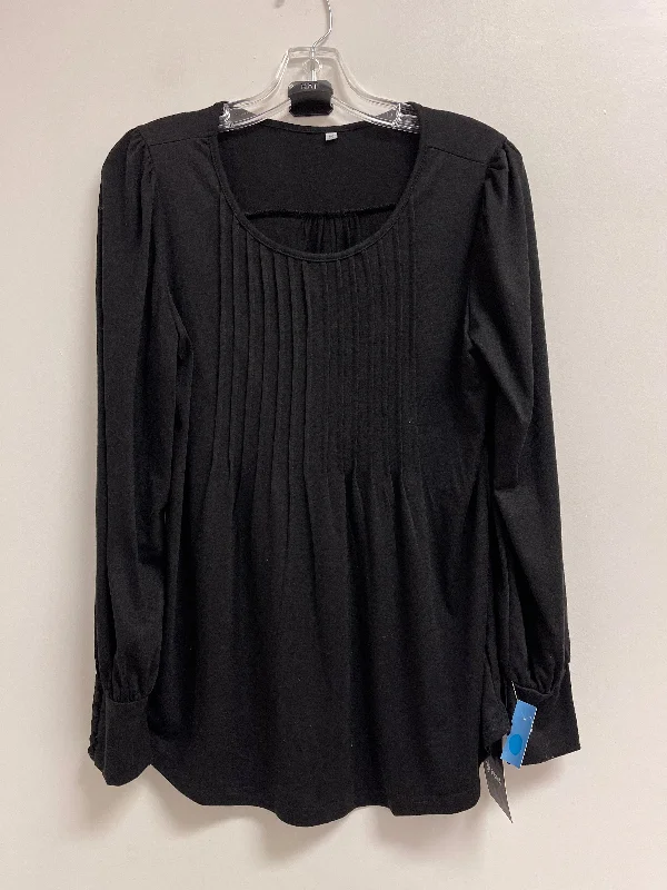 Top Long Sleeve By Clothes Mentor In Black, Size: M